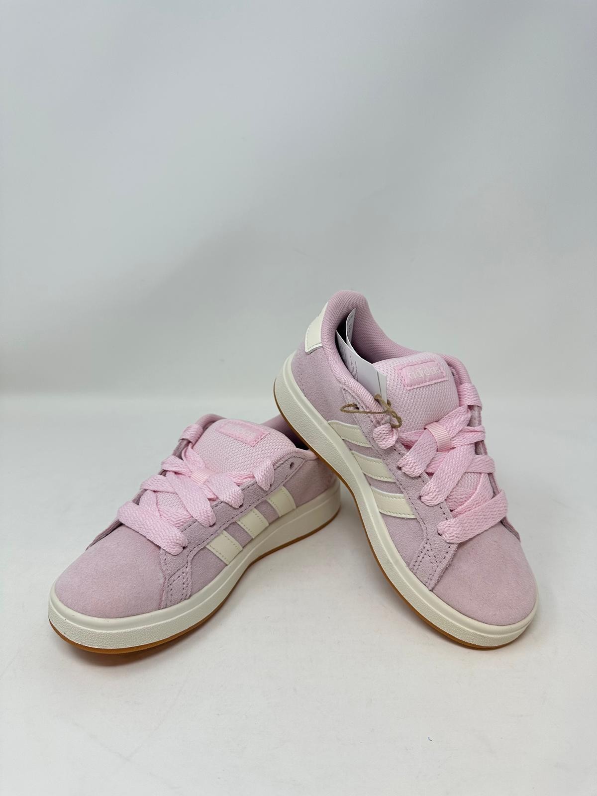 adidas Kid’s Grand Court 00s Sneaker JP5895 – US:11.5K, Pink/White, H2(C110T)