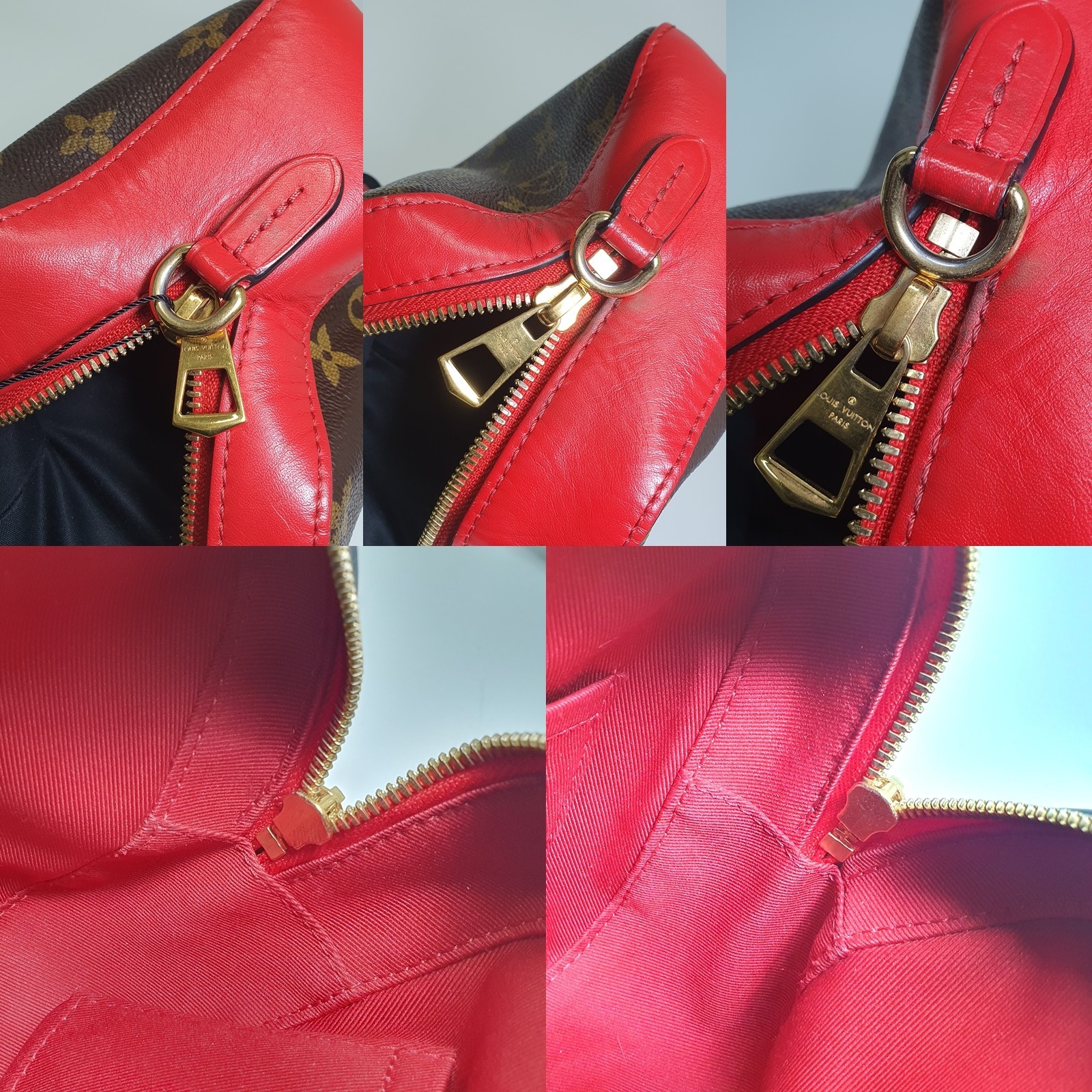 NO TARIFF Authentic Louis Vuitton Red Saintonge M43556 Strap of Other Bag CLA861