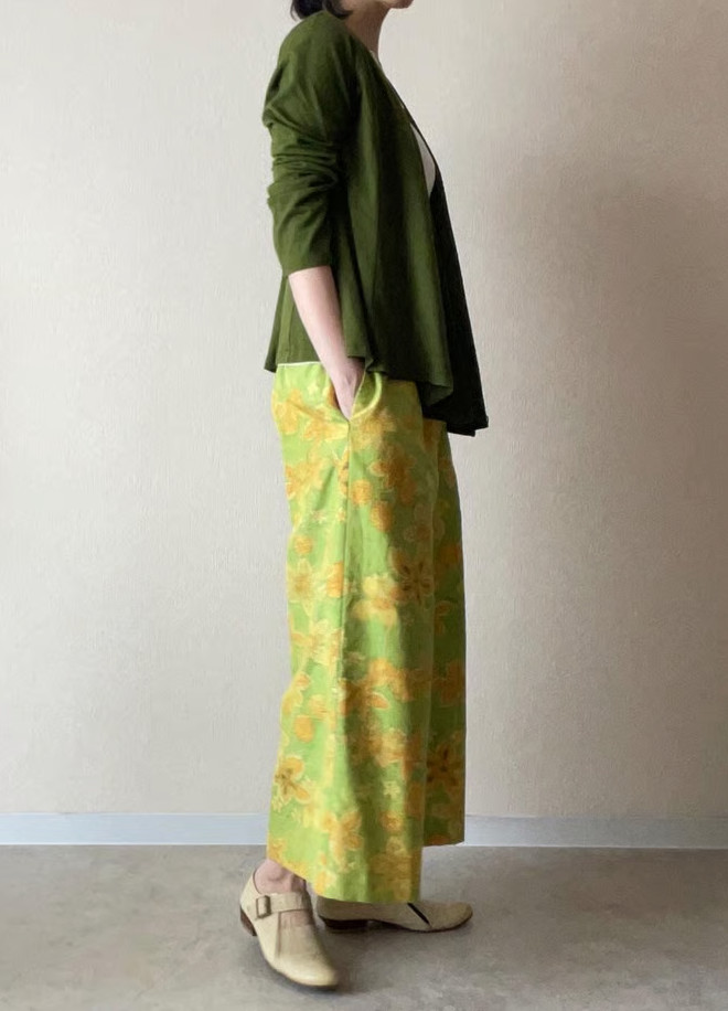 Tsumugi Kimono wide pants, Beautiful, 100% silk with lining