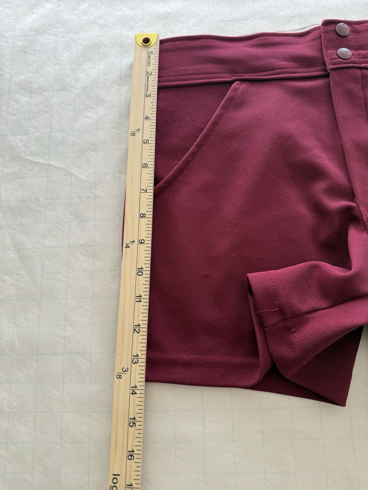 Vintage 80’s Rawlings Athletic Shorts USA Made Maroon Poly Knit Medium 32–34