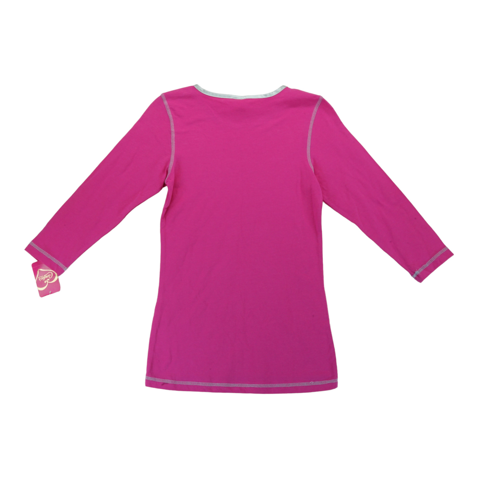 NWT Candie’s Hot Pink Women’s Long Sleeve Size Medium 95% Cotton 5% Spandex