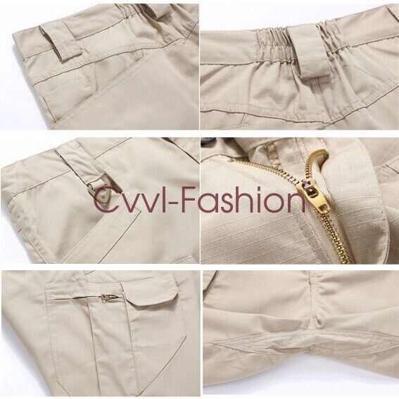 Tactical Mens Cargo Pants Waterproof Work Pants Outdoor Hiking Combat Trousers