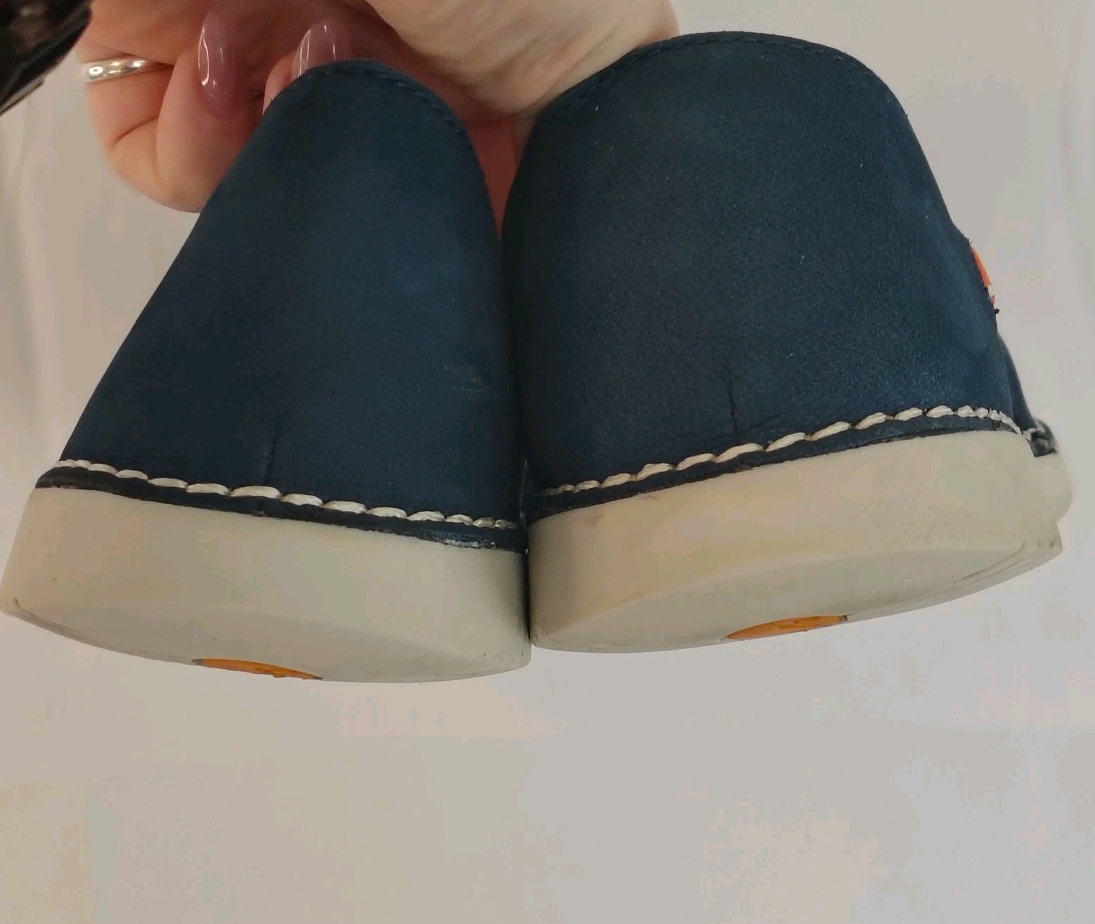 Softinos FLY LONDON Teja Mary Jane Navy Nubuck Leather Flats EU 40 / US 9-9.5