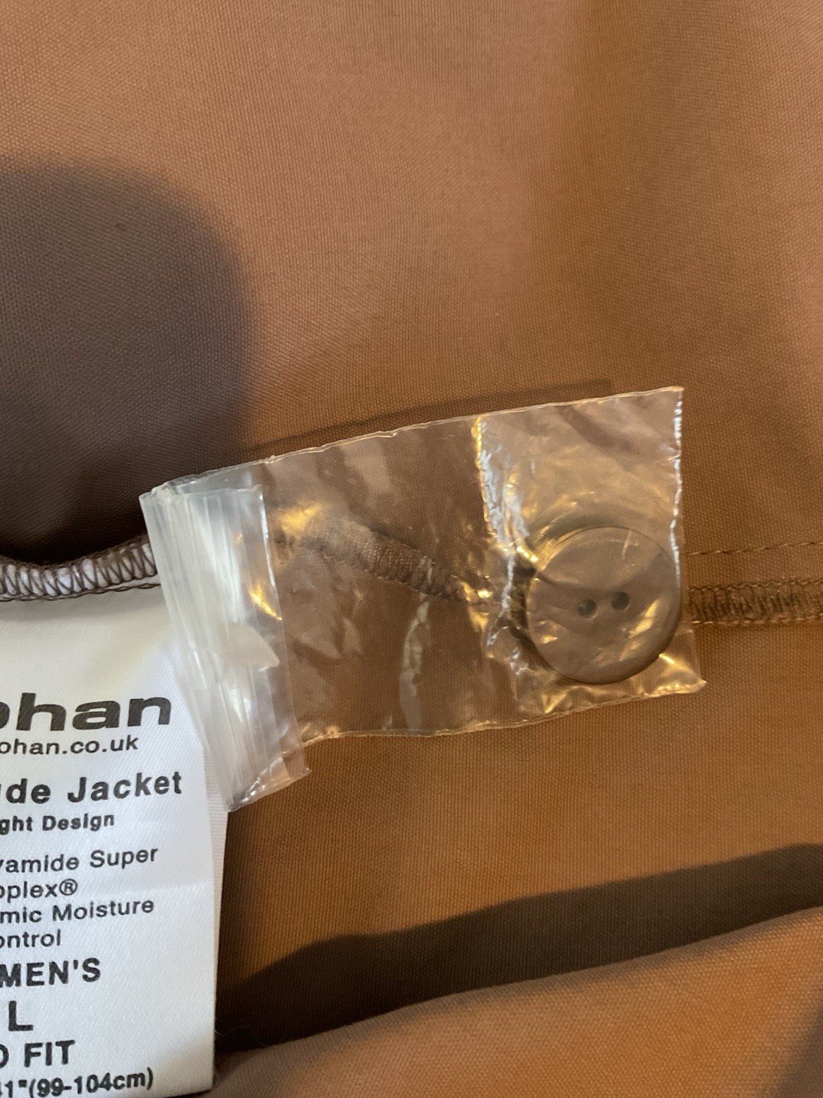 Rohan Womens Longitude Jacket Size Large Brown Unlined Pockets Lightweight