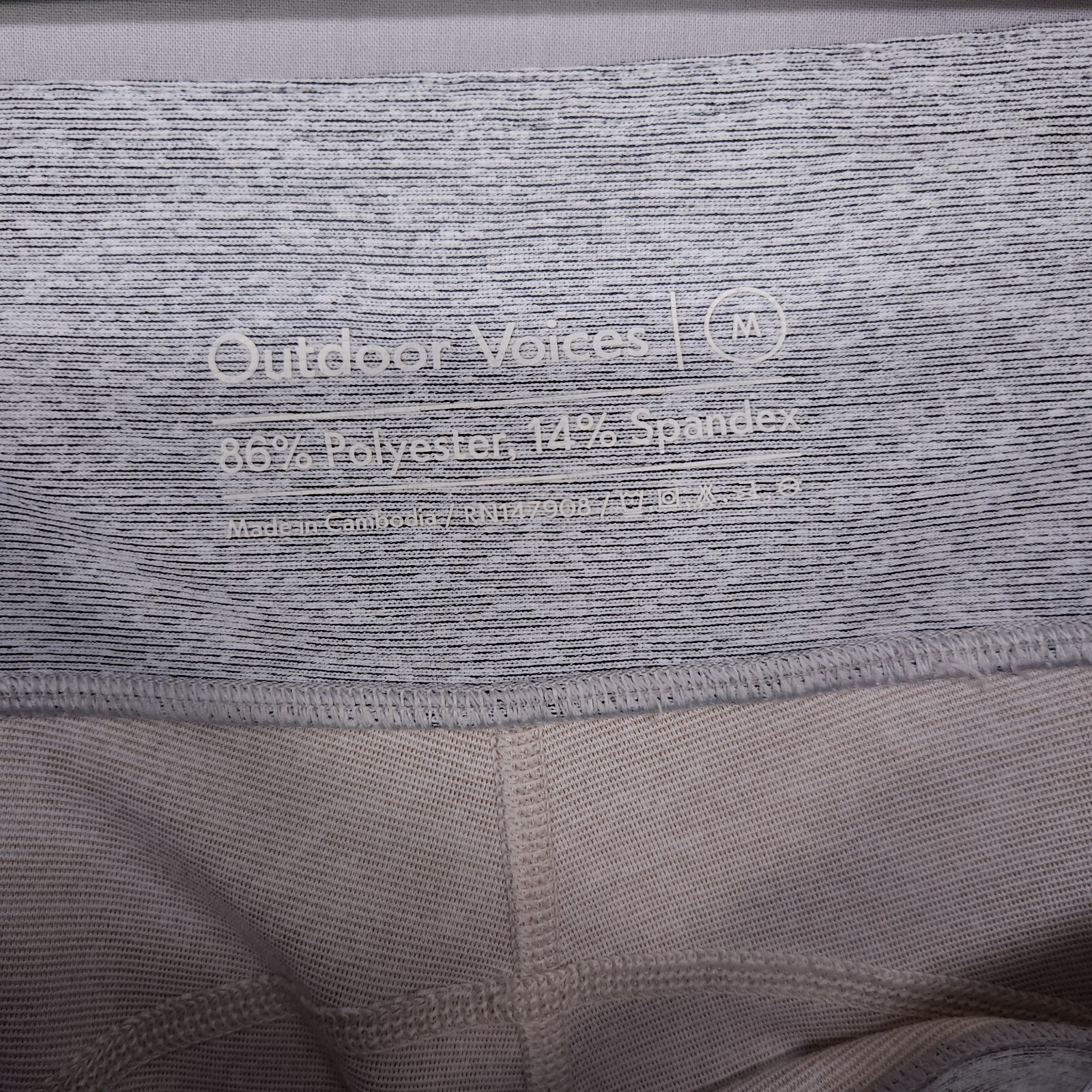 Outdoor Voices Leggings Womens Medium Color Block Active Training Workout