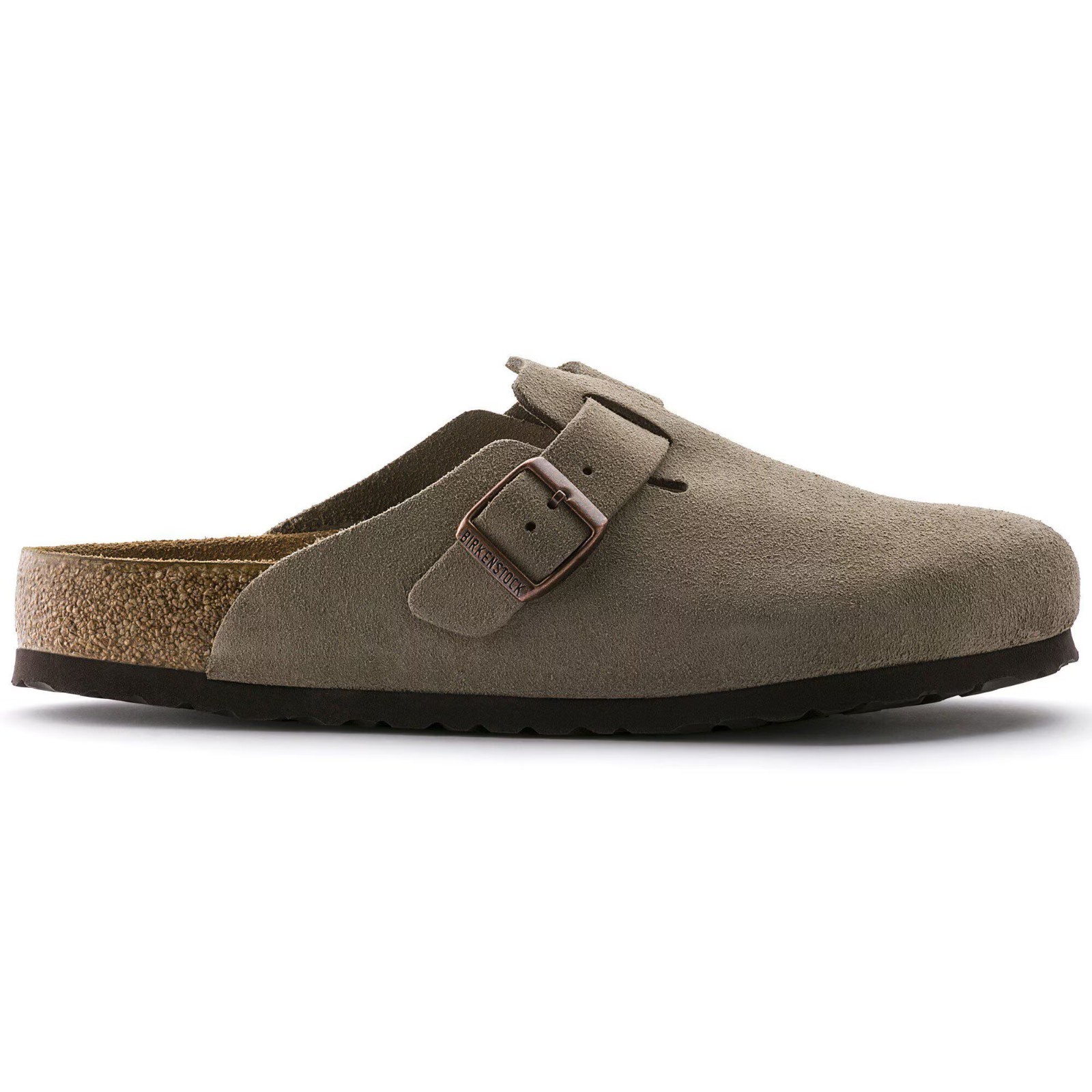 Birkenstock Boston Soft Footbed Suede Leather Clog – Taupe