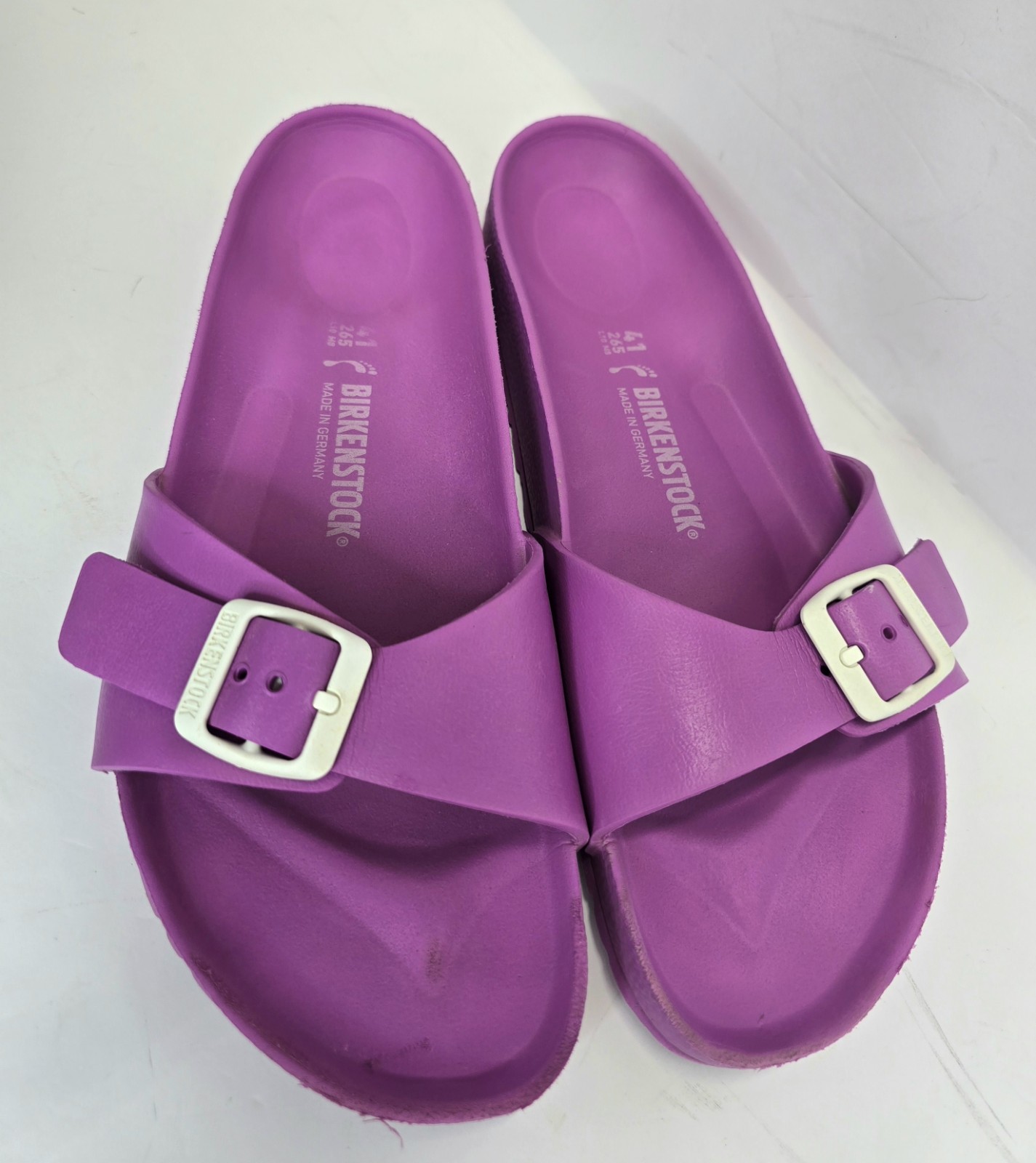 Birkenstock Sandals Madrid Pink Slide Essentials EVA Womens 41 US 10~10.5