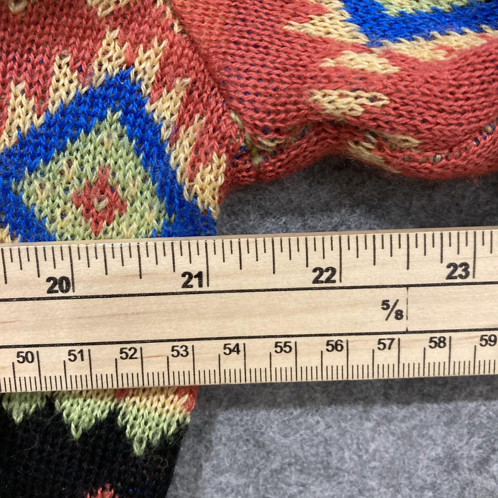 Kenji Jumper Mens M Multicolour Acrylic Wool Crew Neck Fair Isle Knit Winter
