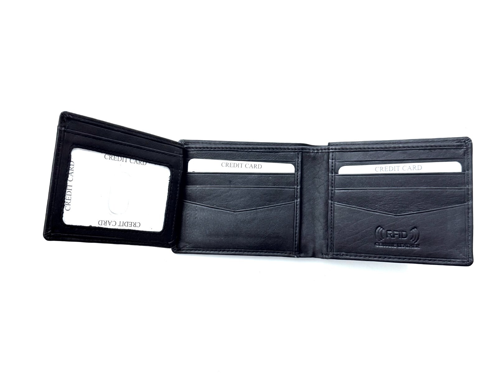 SEDONA® RFID BIFOLD WALLET WITH 2 SIDE WINDOWS, 8 CARD SLOTS