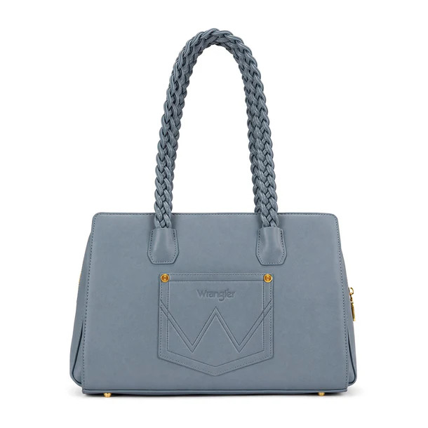 Wrangler Floral Print Braided Satchel Bag