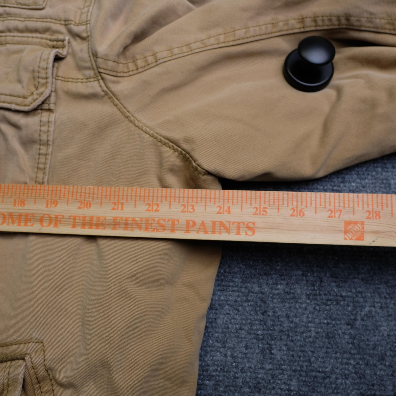 Hollister Jacket Mens XL Beige Canvas Sherpa Lined Carpinteria Full Zip Pockets