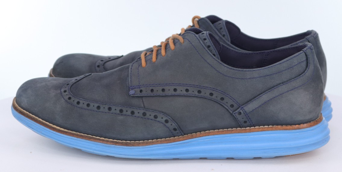 Cole Haan Original Grand Men’s Wingtip Oxford Shoes Size 10.5 M Nubuck Leather