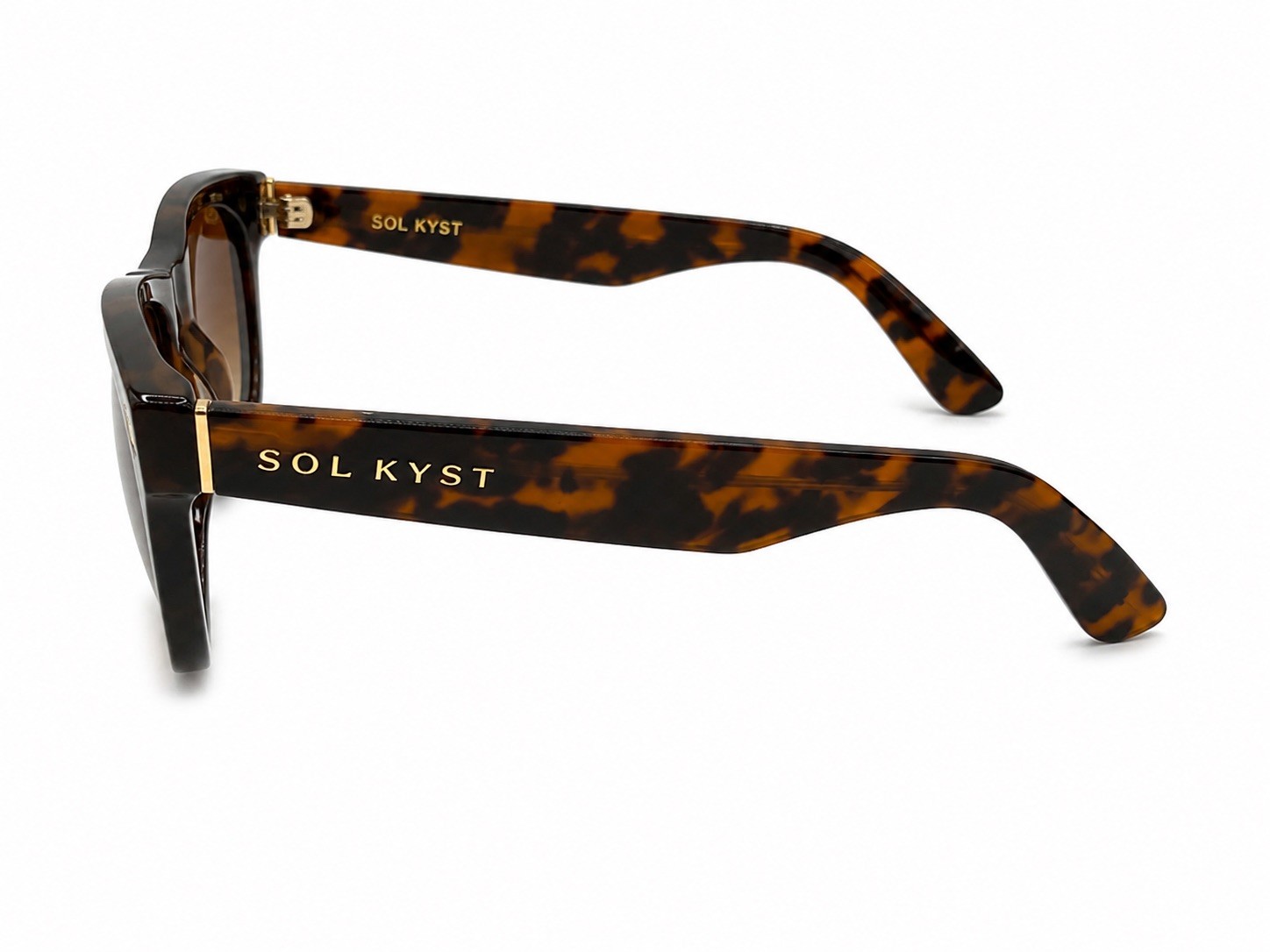 SOL KYST After Glow Tortoise Shell Sunglasses Brown Gradient Lenses w/Case Cloth