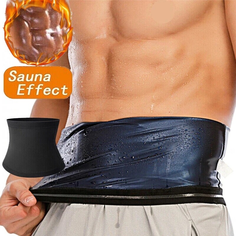 Men Women Waist Trimmer Weight Loss Sauna Trainer Girdle Belt Sweat Belly Shaper
