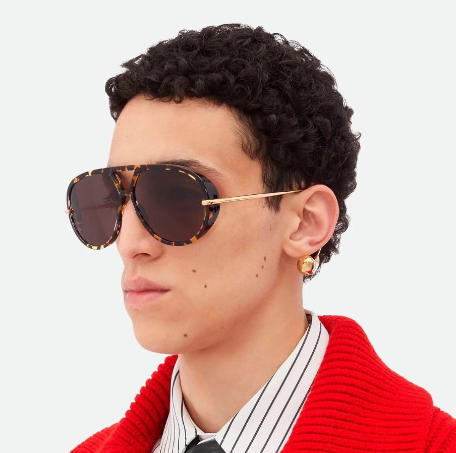 Authentic Bottega Veneta BV1273S Sunglasses in Havana/Grey, 63mm – Made in Japan