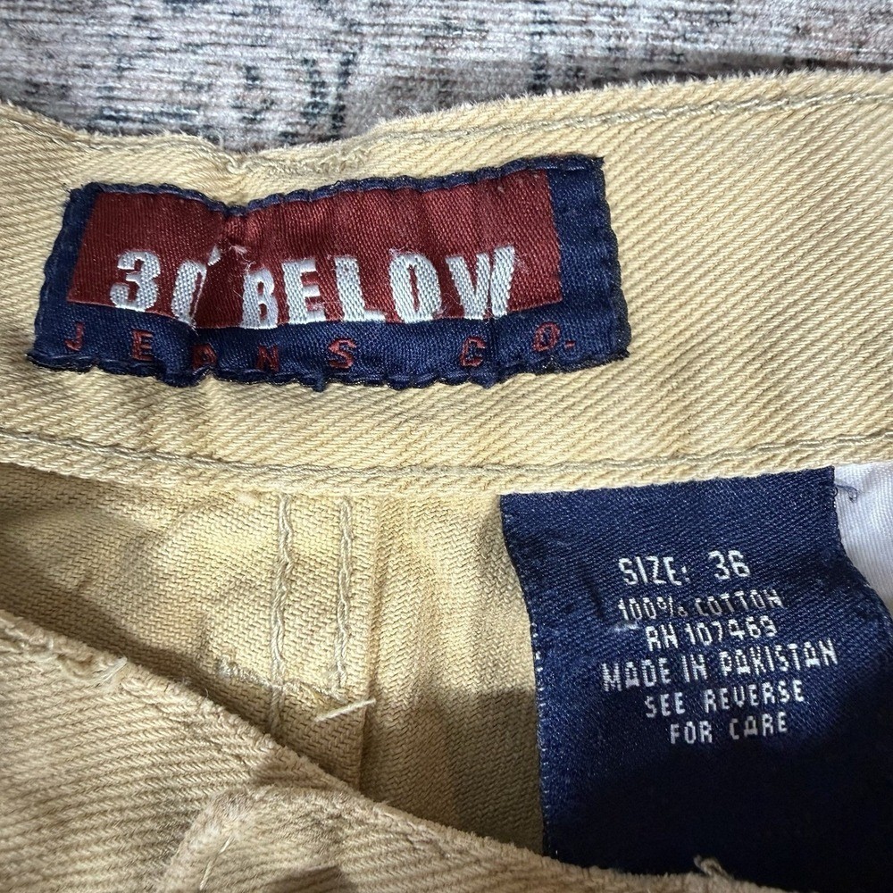 2000s Y2K 30 Below Baggy Carpenters Tan Shorts Size 36