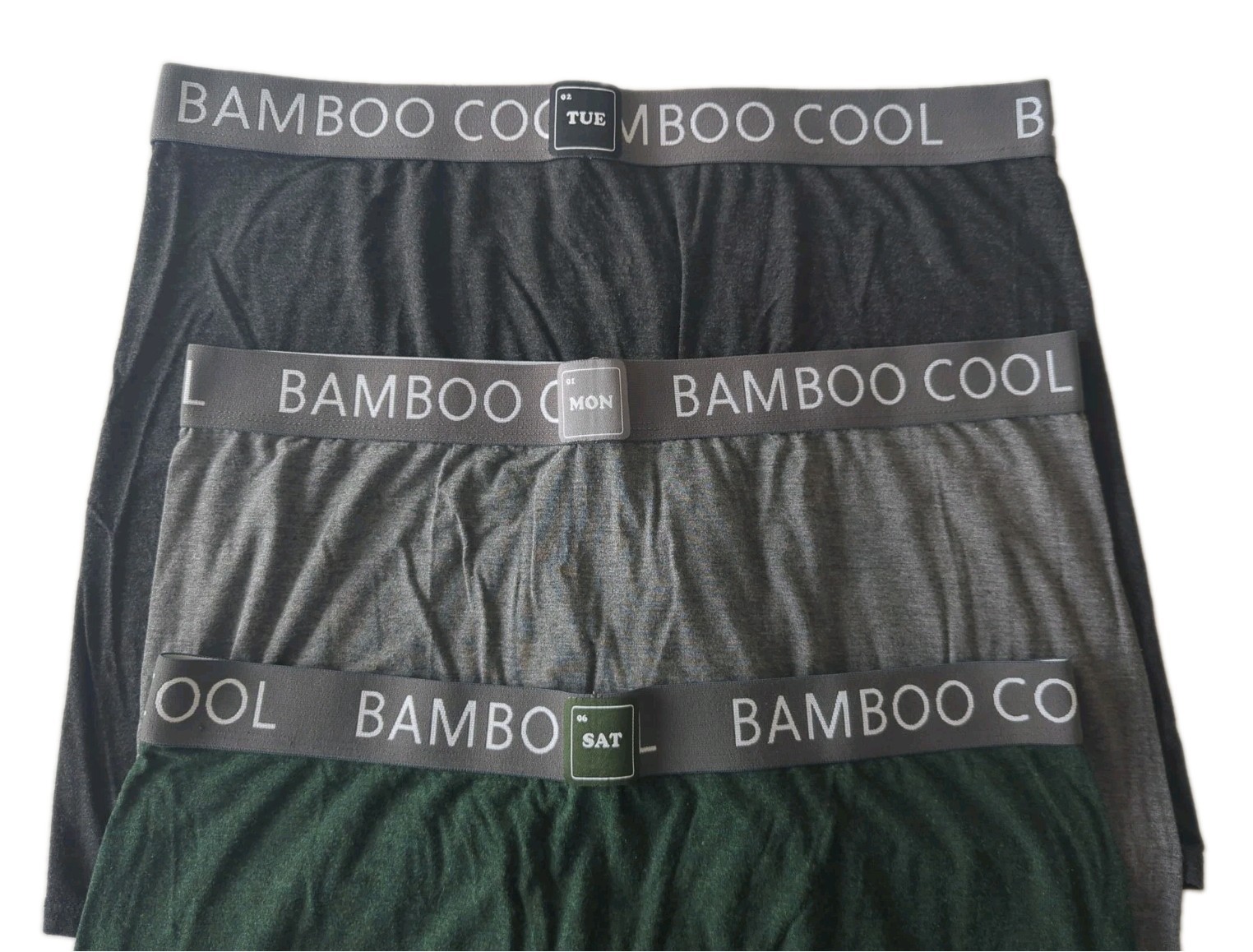 BAMBOO COOL Lot Of 3 Soft Breathable Performance Boxer Briefs Men’s Size XL