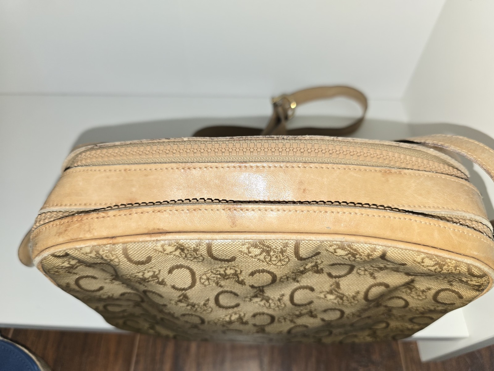 Celine C Macadam Canvas Shoulder Bag