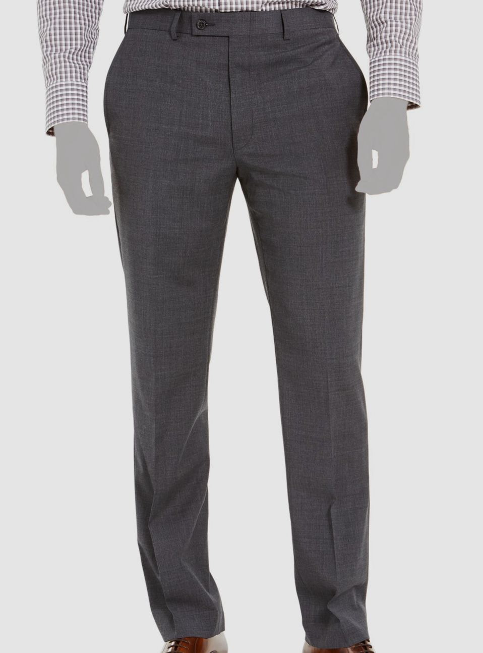 $140 Ralph Lauren Men’s Gray Classic Fit Wool Stretch Dress Pants Size 52W 34L