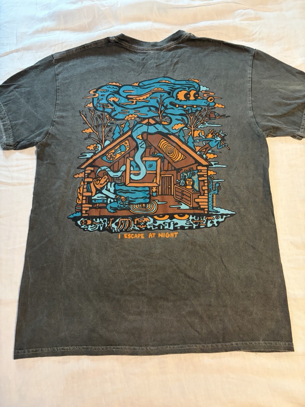 Killer Acid Graphic Limited Edition T-Shirt “I Escape At Night” Mens Size M