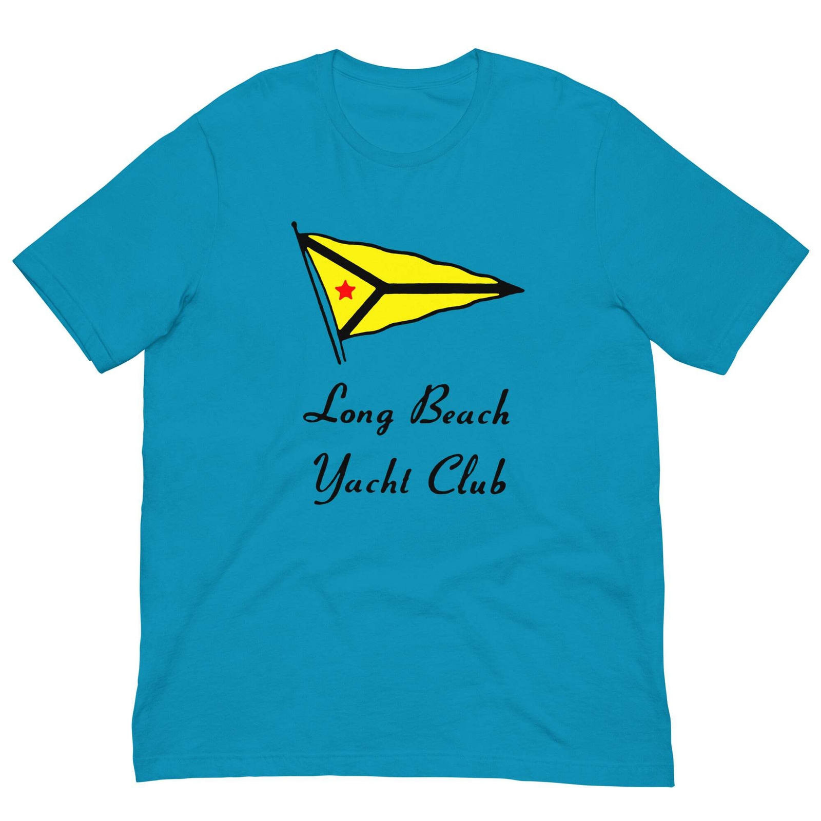 Vintage Retro T Shirt Long Beach Yacht Club California Graphic Tee For Men Women