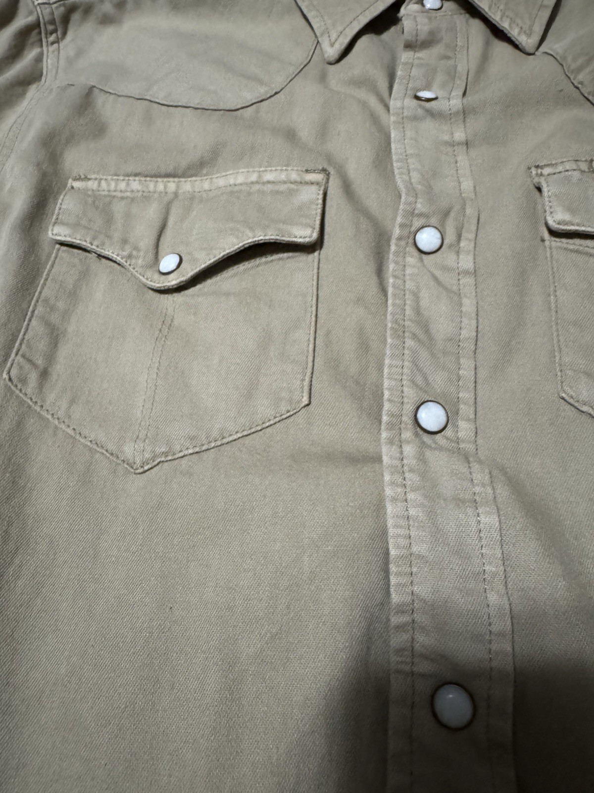 Tecovas Denim Long Sleeve Pearl Snap M $95 NWT