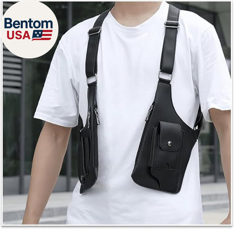 Underarm Anti-Theft Bag, Hidden Shoulder Holster, Double Storage Pouch, Phone Wa