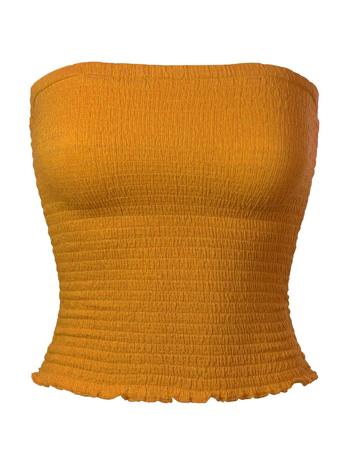 MixMatchy Sexy Strapless Smocked Summer Tube Top