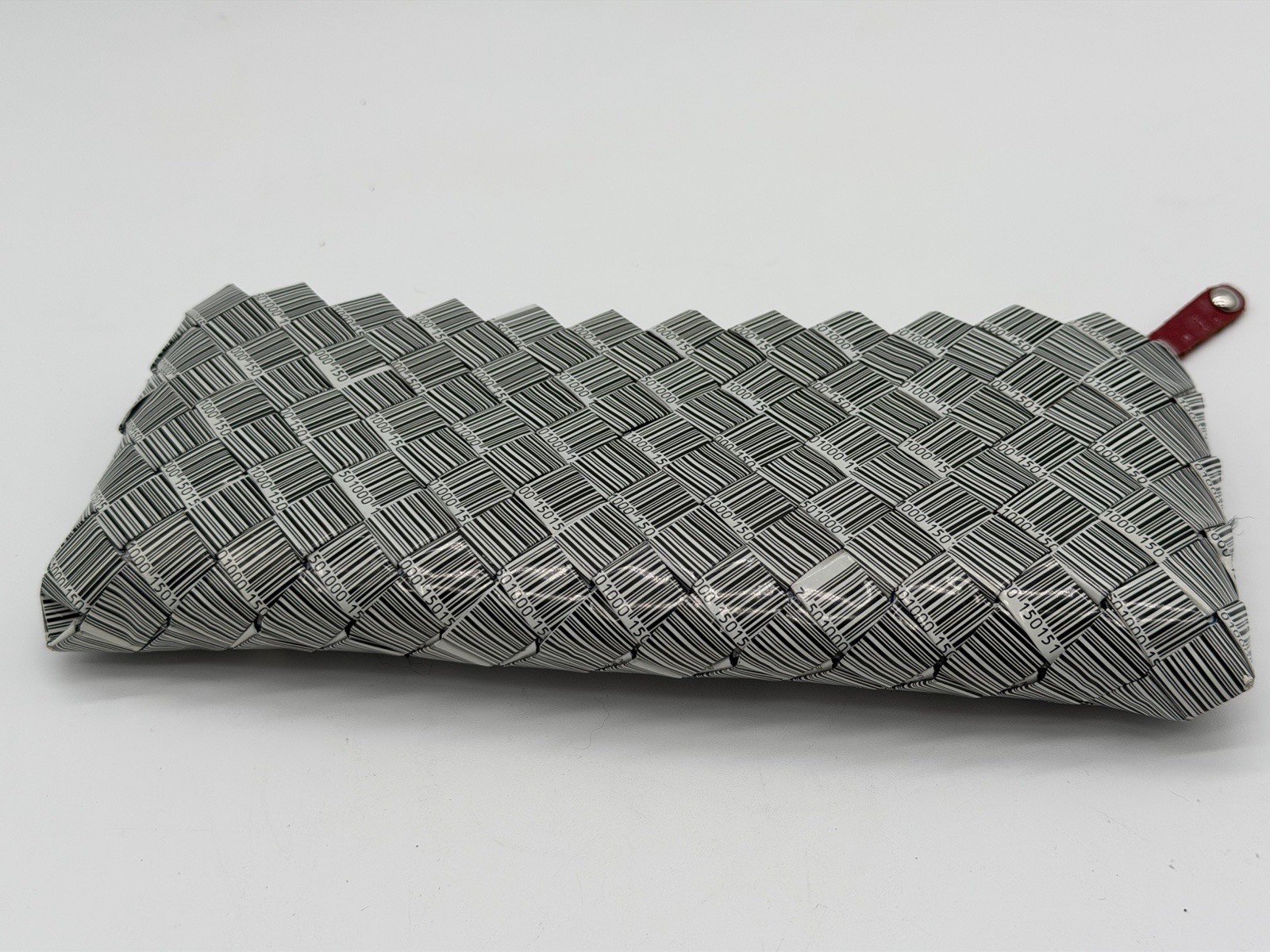 Nahui Ollin Barcode Candy Wrapper Clutch Bag