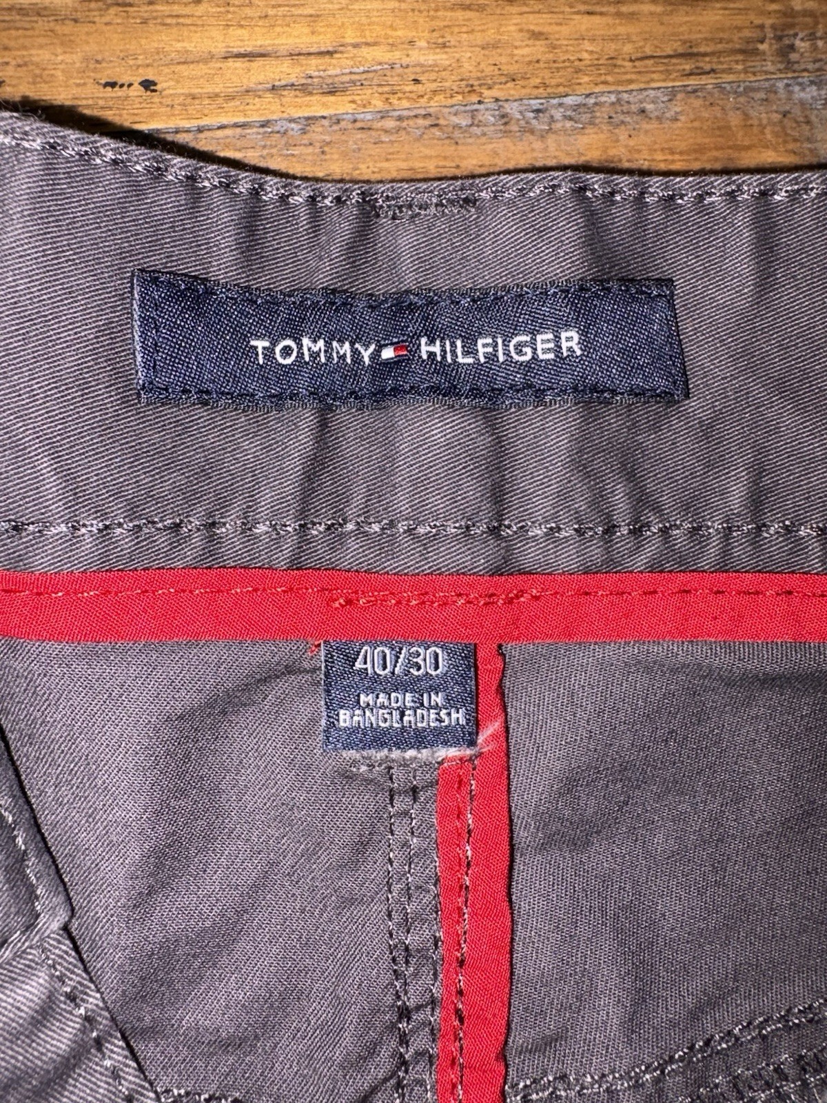 NWT Tommy Hilfiger THFLEX Pants Asphalt Gray Men’s 40×30 78E7891 Chino Pants