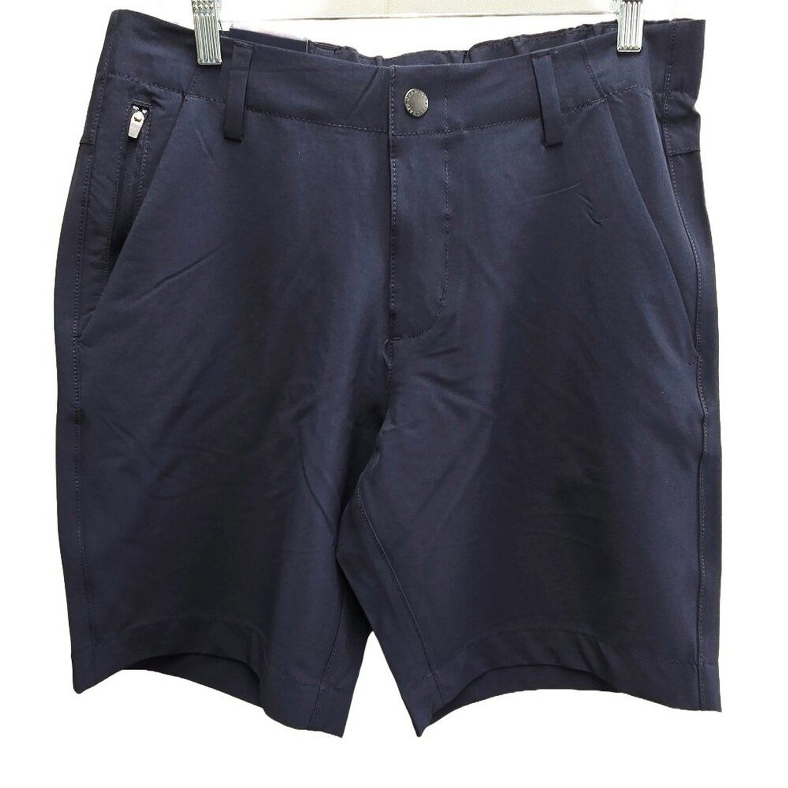 NWT MEN’S CHAPS POLY/SPANDEX COMFORT STRETCH MULTI POCKETS NAVY SHORTS 32 $65