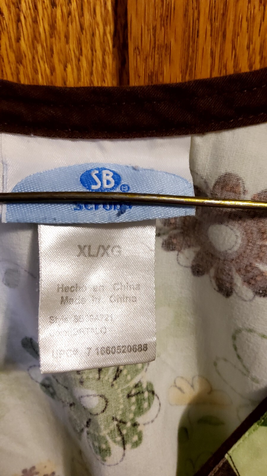 SB Scrub Top XL Short Sleeves Tie Back Arm Pit To Arm Pit 24.5 In. (B21)