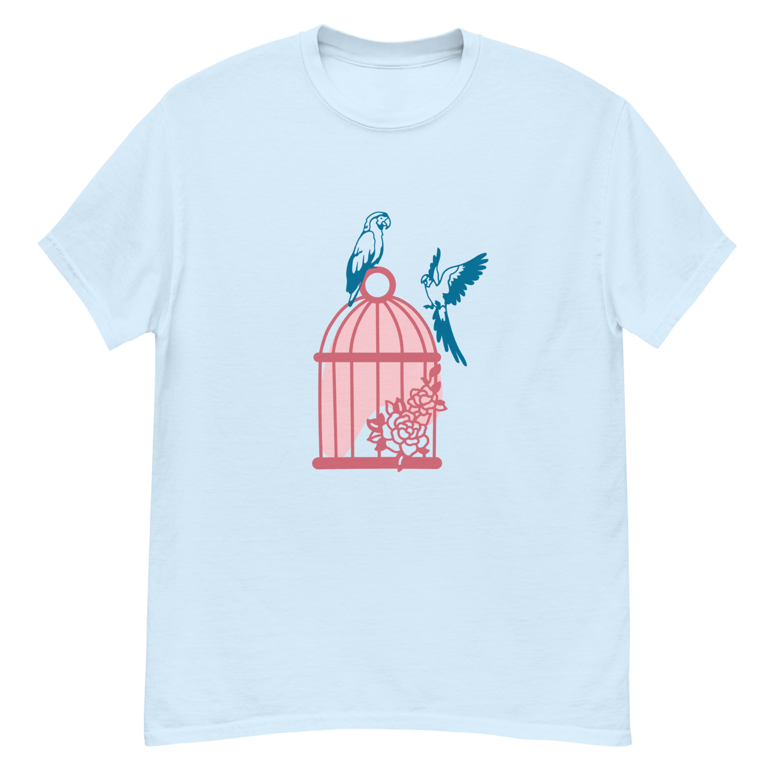 Freedom Blooms Birdcage T-Shirt Mens S-2XL