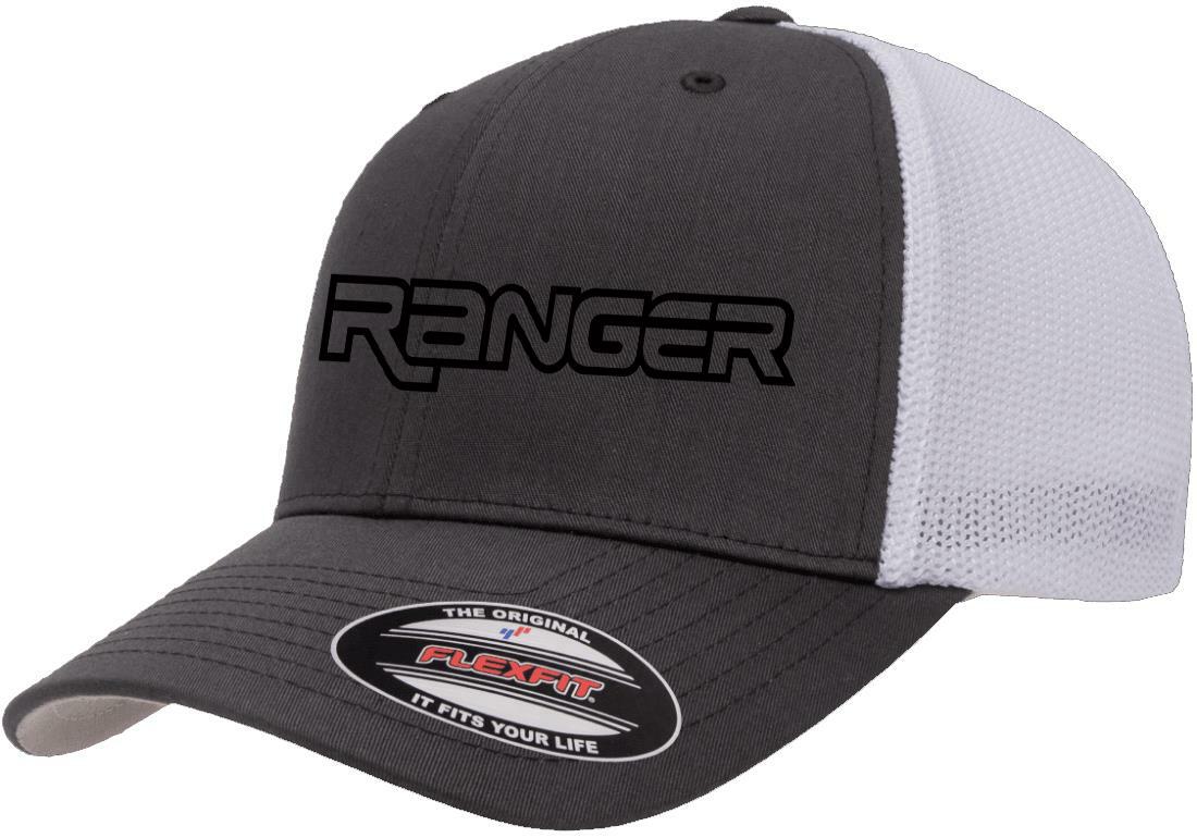 Ford Ranger Pickup Truck Logo Design Flexfit 6511 Trucker Hat Cap