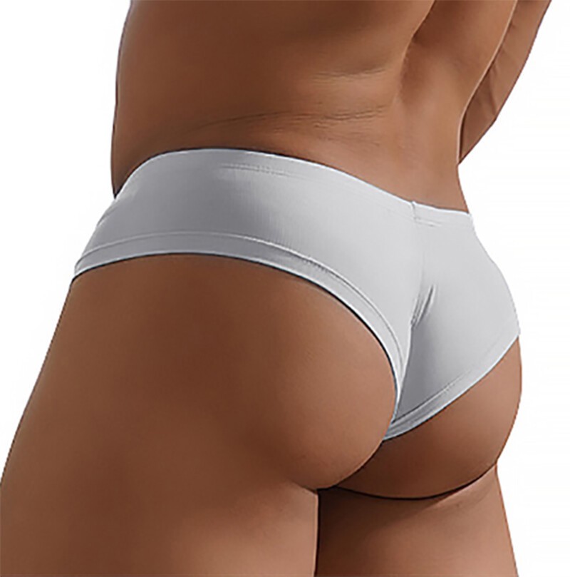 Men Sexy Low Waist Half Hip Wrap Bikini Briefs Underwear Pouch Panties Shorts US