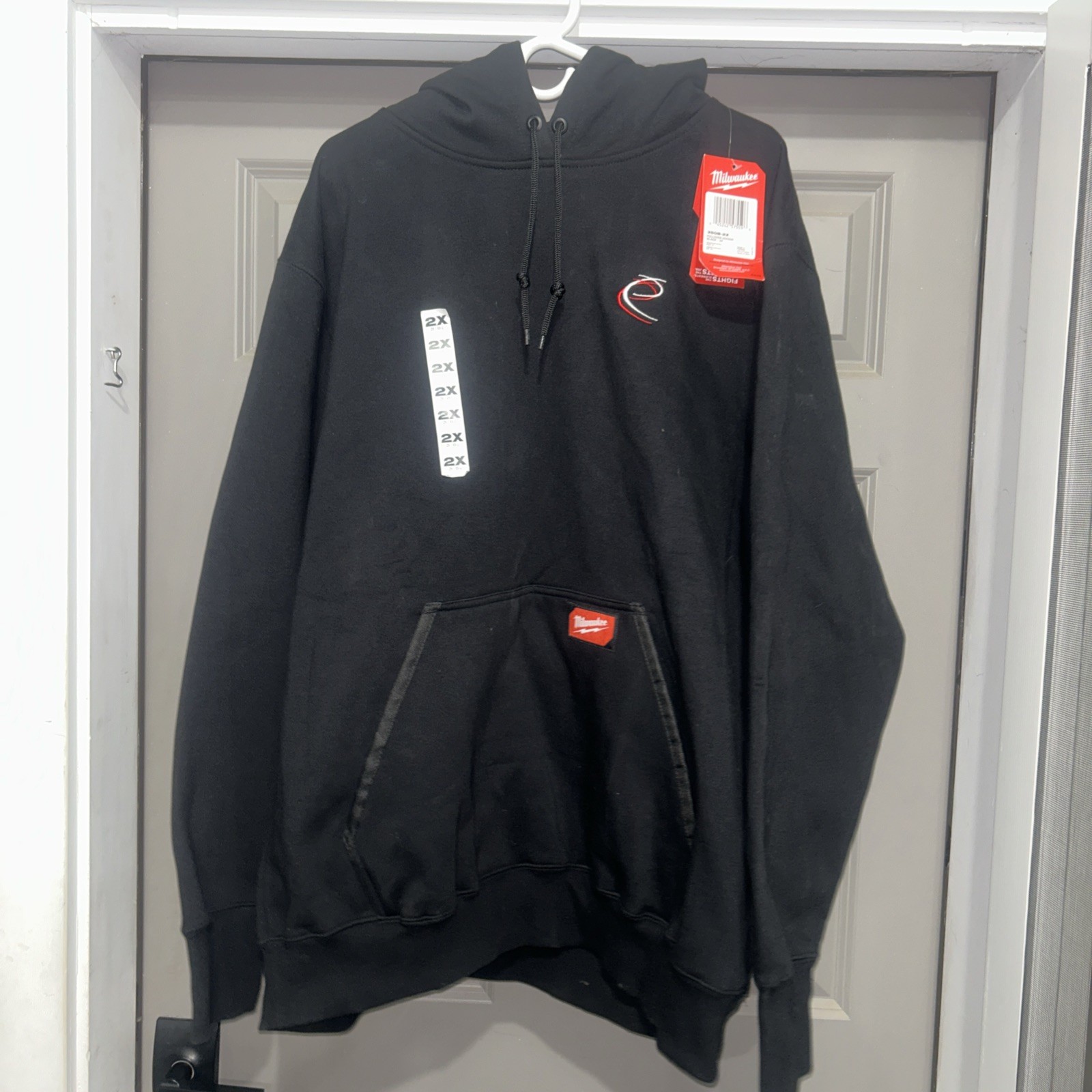 New Milwaukee 2XL Black Breathable Tear & Abrasion Resistant Pullover Hoodie
