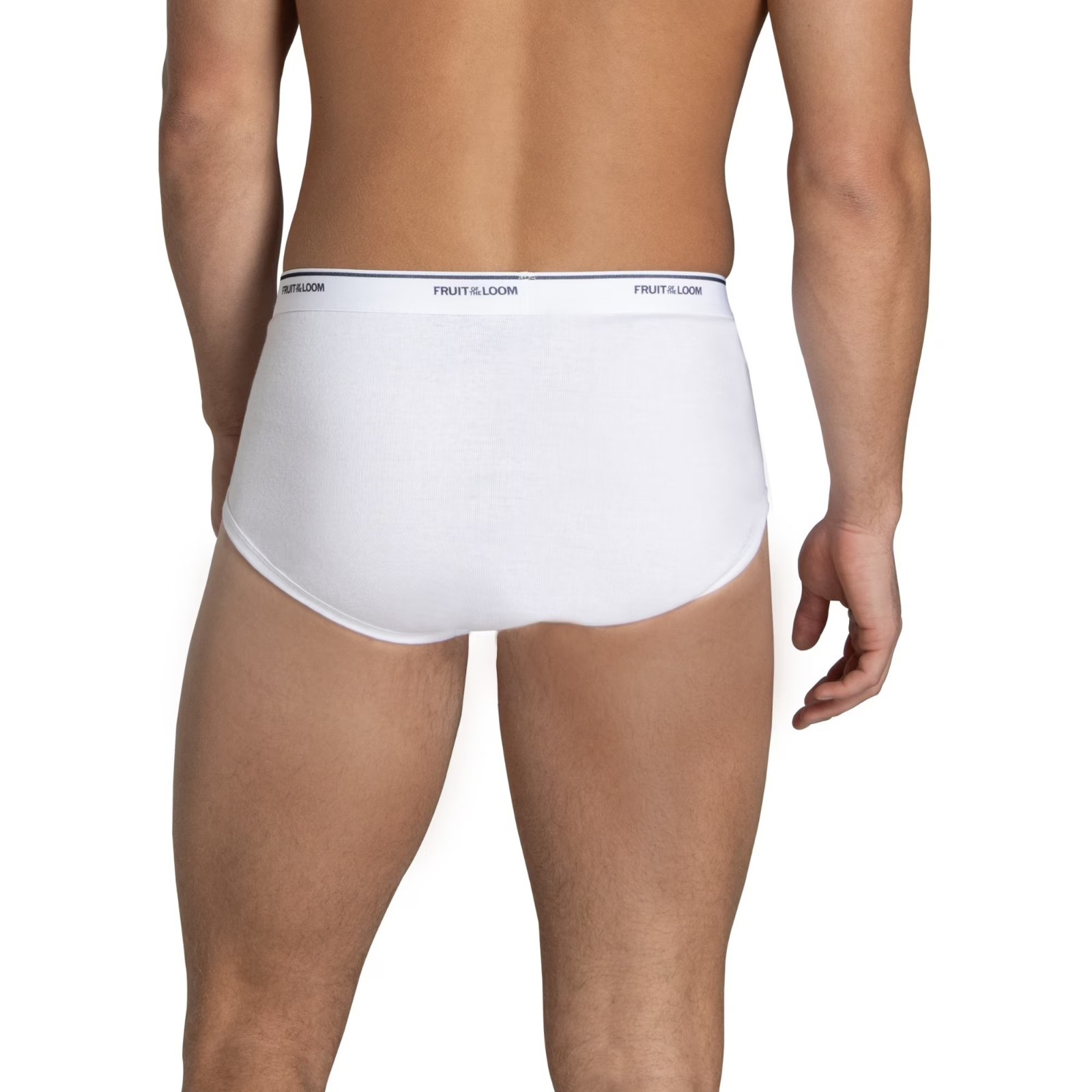 Fruit of the Loom Men’s Cotton White Briefs, 10-Pack, Size S