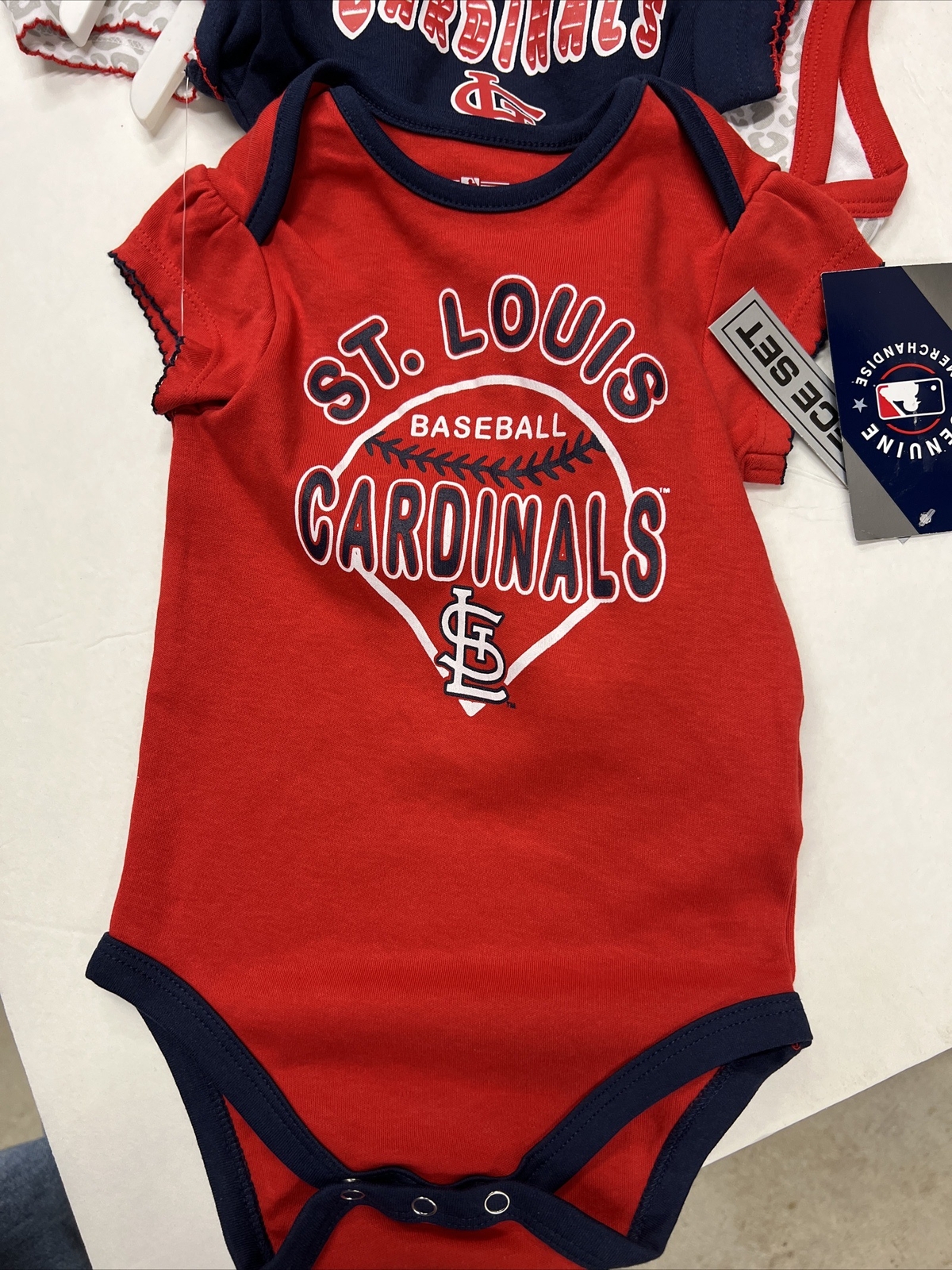 3 Pack St. Louis Cardinals baseball 3 Designs One Piece bodysuits Baby Clothing
