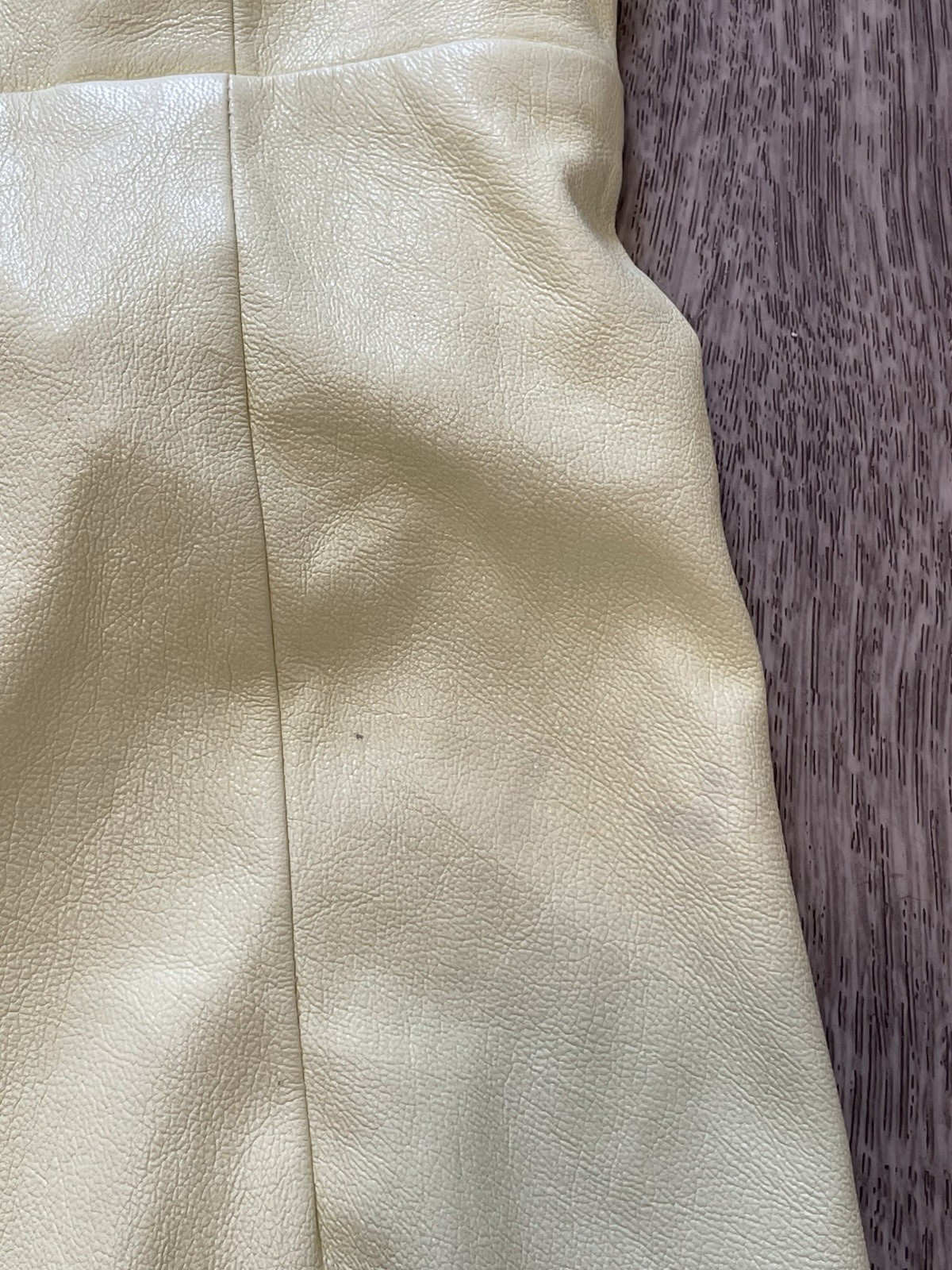 GOOD AMERICAN yellow faux leather pencil midi dress square neck size 1