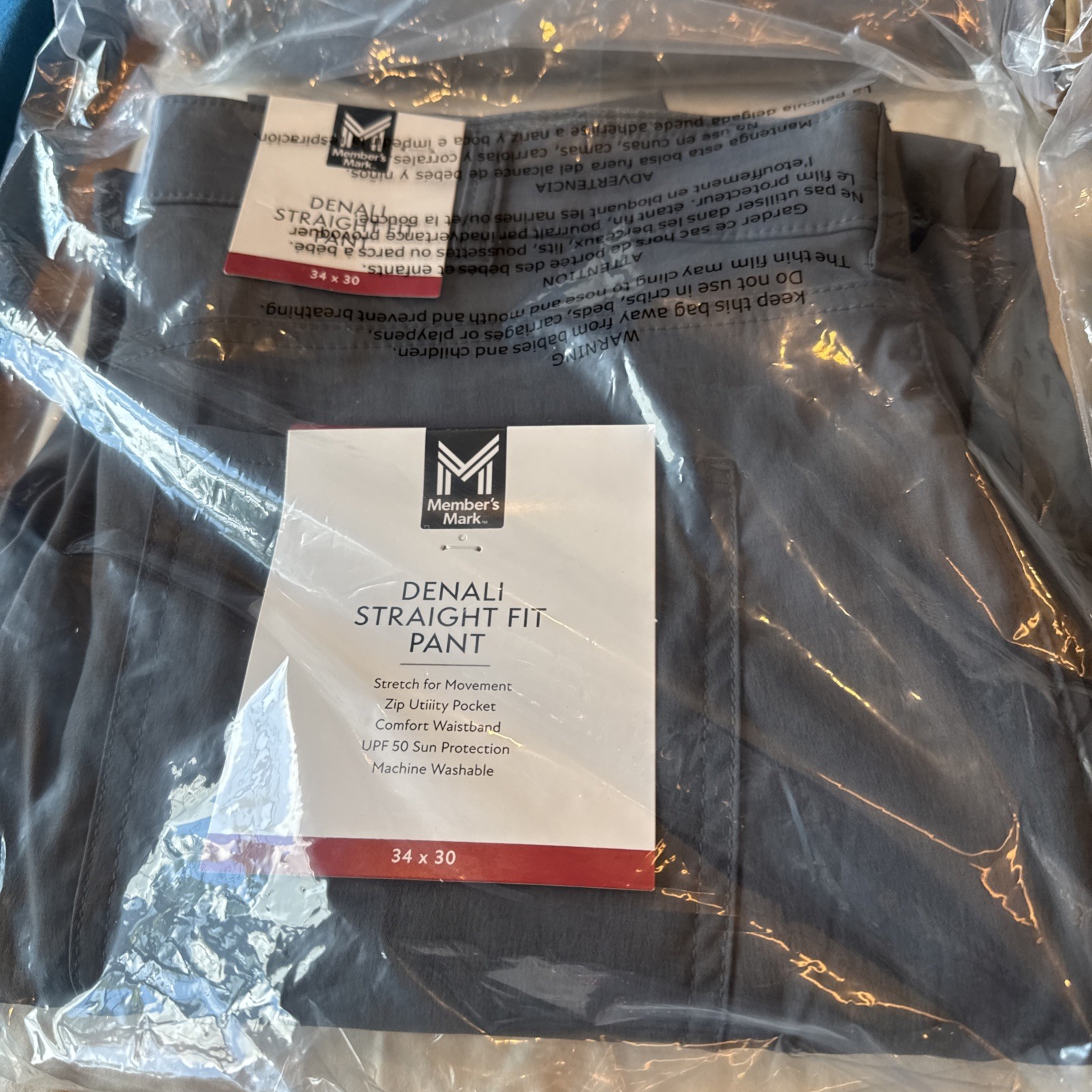 Denali Pant Straight Fit Stretch Fabric Zip Pocket UPF 50 Comfort Waistband