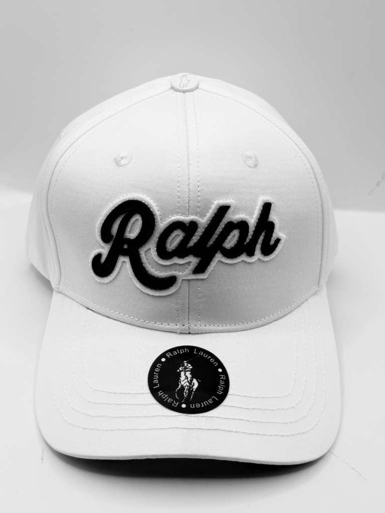 Polo Ralph Lauren “Ralph” Applique Twill Ball Cap Hat White Navy NWT