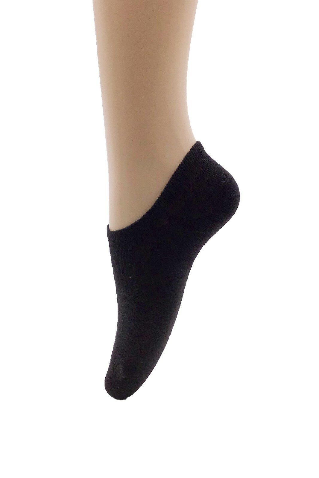 3-12 Pairs Womens No-Show Liner Low Cut Invisible Loafer Cotton Socks Black