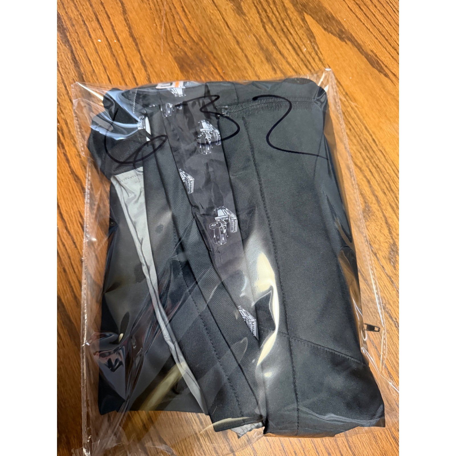 U-Haul Corporate Employee Zip Up Jacket Black Grey Reflective Mens Small