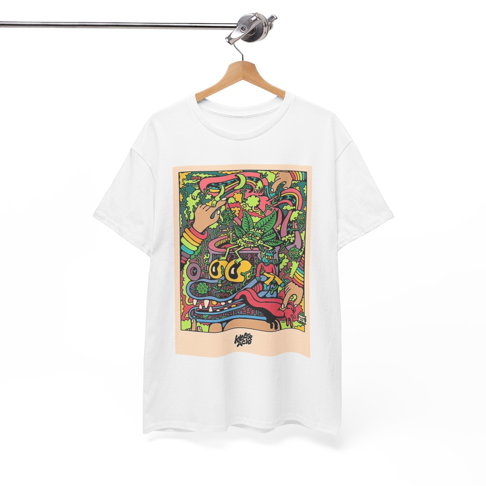 Killer Acid Graphic T Shirt Vintage Weed Poster Retro Unisex Heavy Cotton Tee