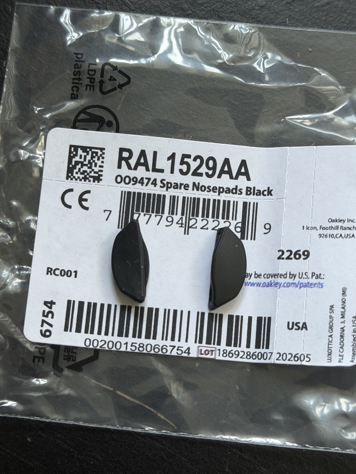 Regular Size Replacement Nose Pads for Oakley HSTN OO9242 OO9242A