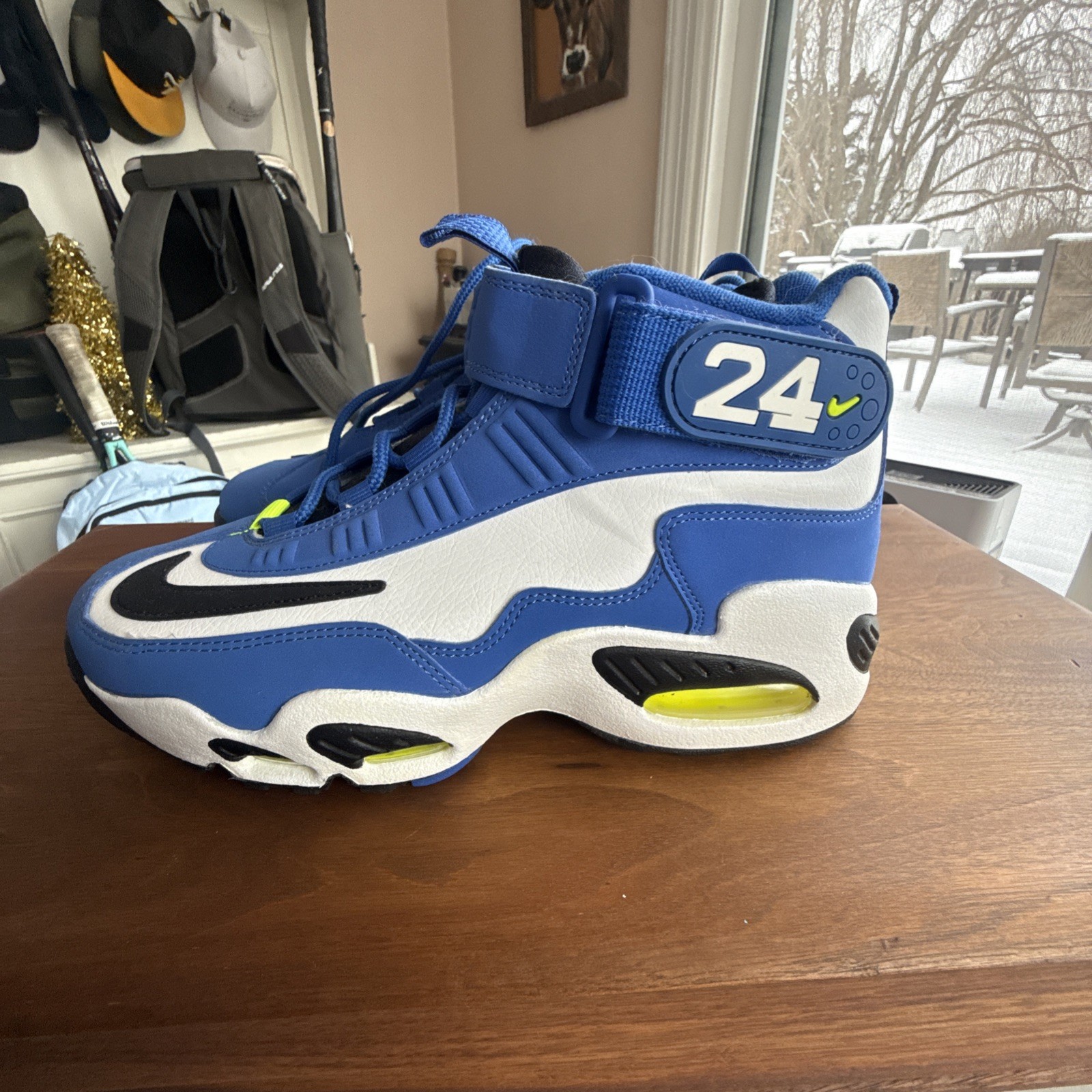 Size 7 Nike Air Griffey Max 1 2021 Varsity Royal White Suede (DJ5161-400)