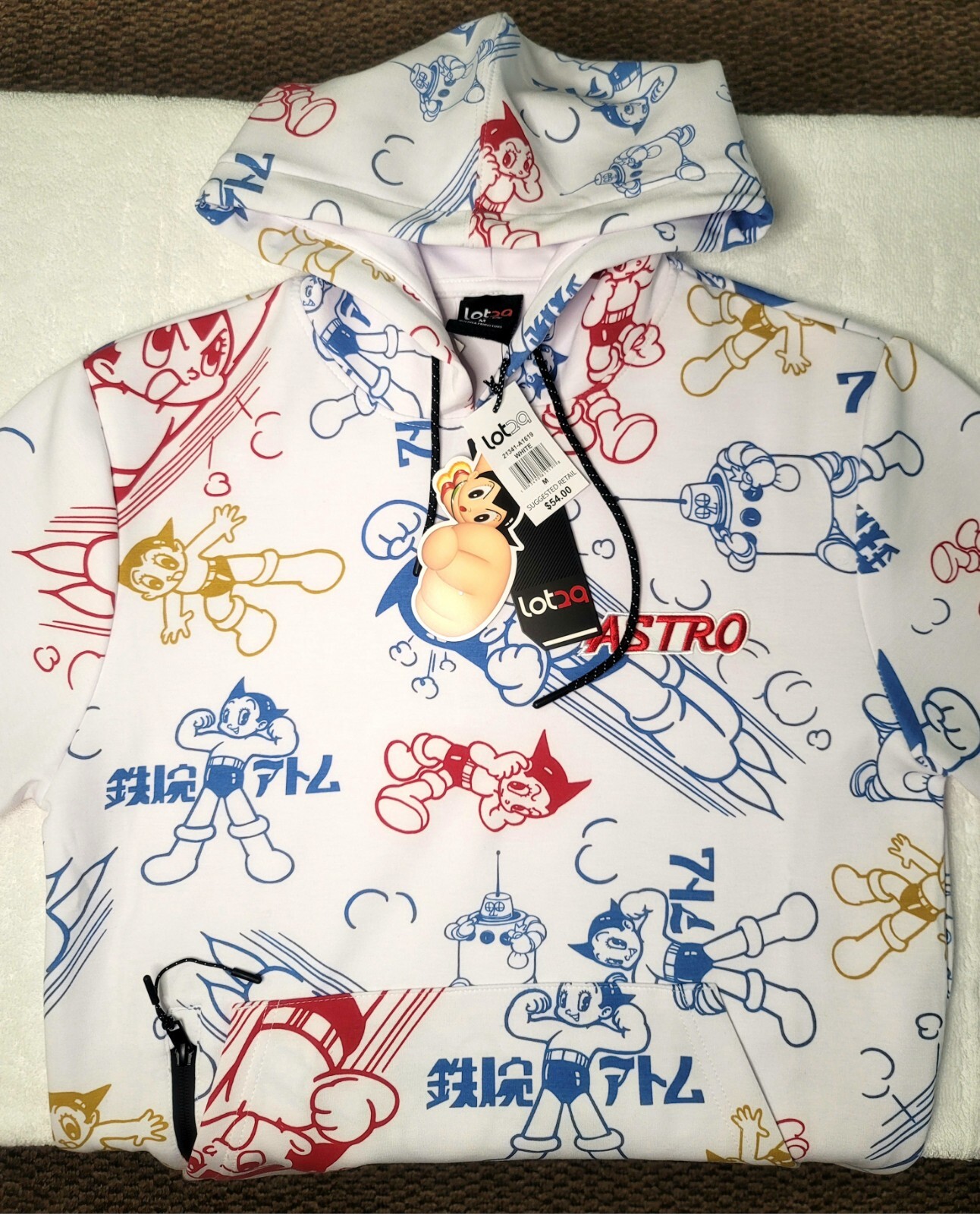 Astro Boy X Lot 29 Hoodie, Kids Medium (10 – 12), New,FREE SHIPPING