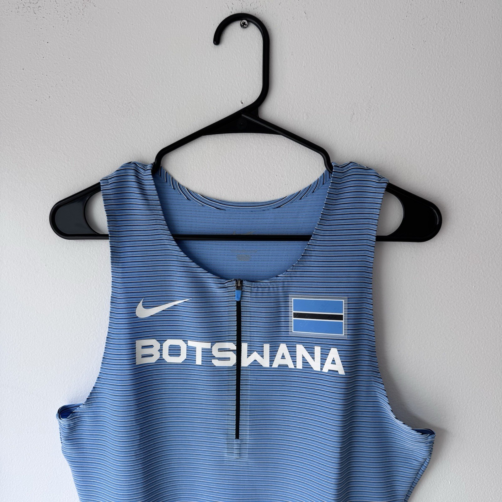 Botswana Nike Pro Elite Track & Field Light Blue Speedsuit – (CK3203-412) Sz:L