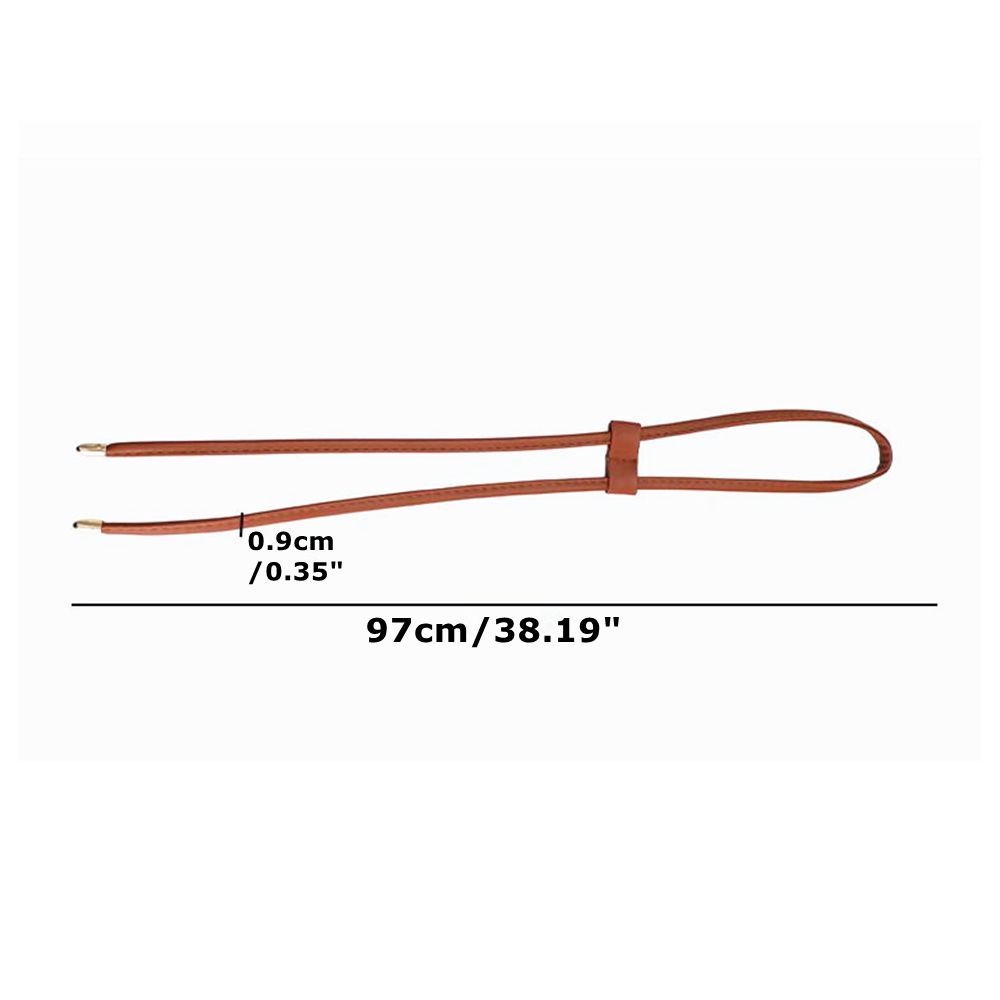 PU Leather Drawstring Replacement Strap for Bucket Bag Handbag DIY Backpack 97cm