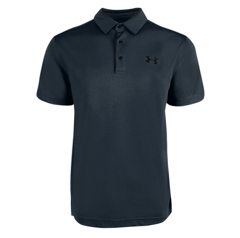 New Mens Under Armour Muscle Golf Polo Shirt Top Performance Athletic Black Navy
